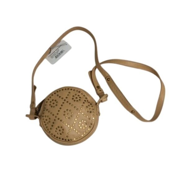 Cynthia Vincent Studded Leather Crossbody Bag With Adjustable Strap - Picture 1 of 4